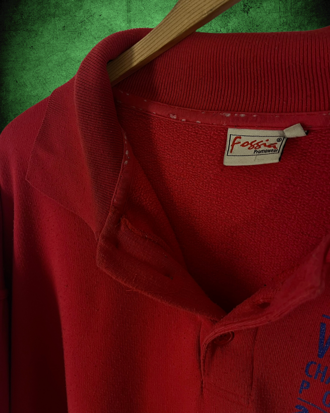 vintage hollanda polo yakalı sweatshirt