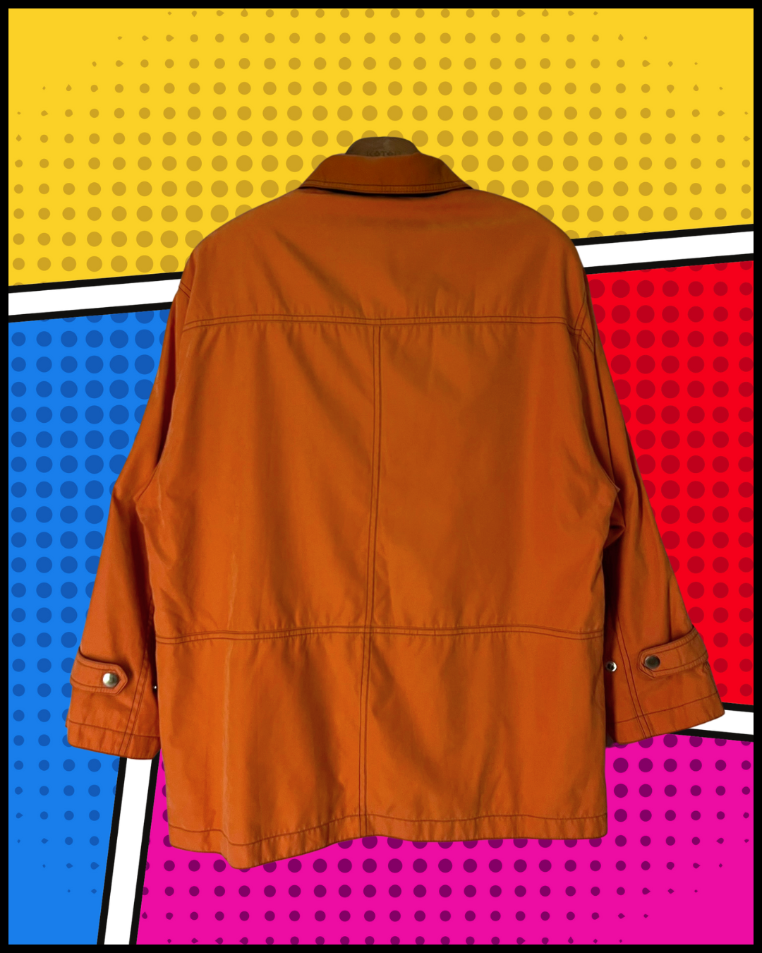 vintage retro turuncu mevsimlik ceket
