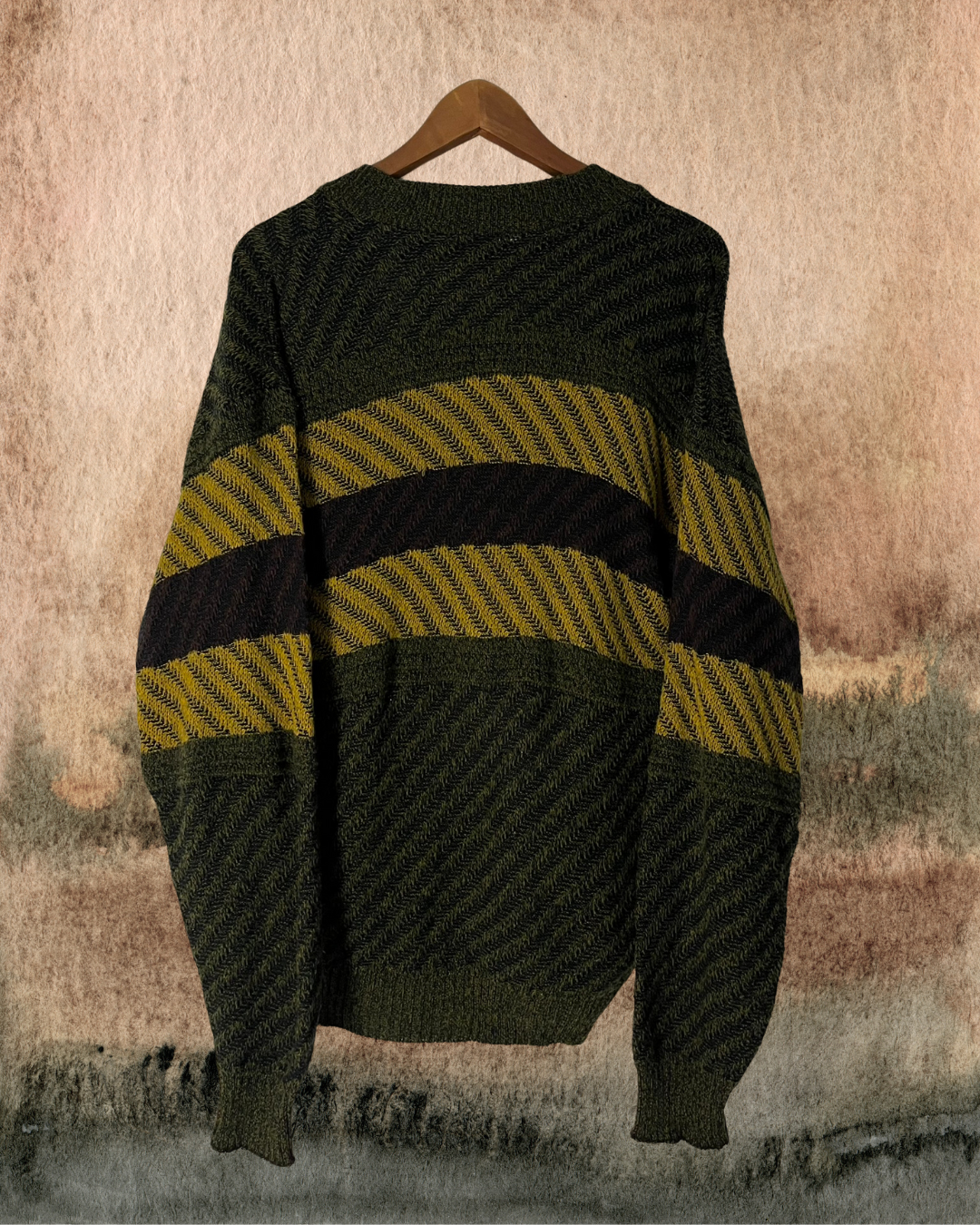 vintage çizgili hırka