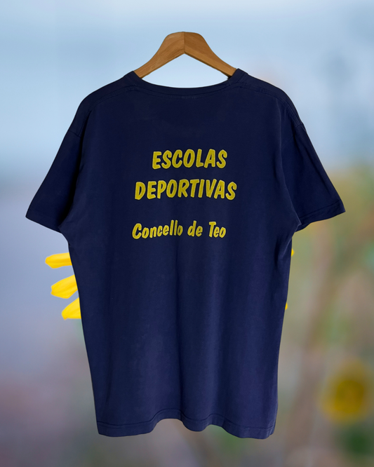 vintage escolas deportivas blue t-shirt