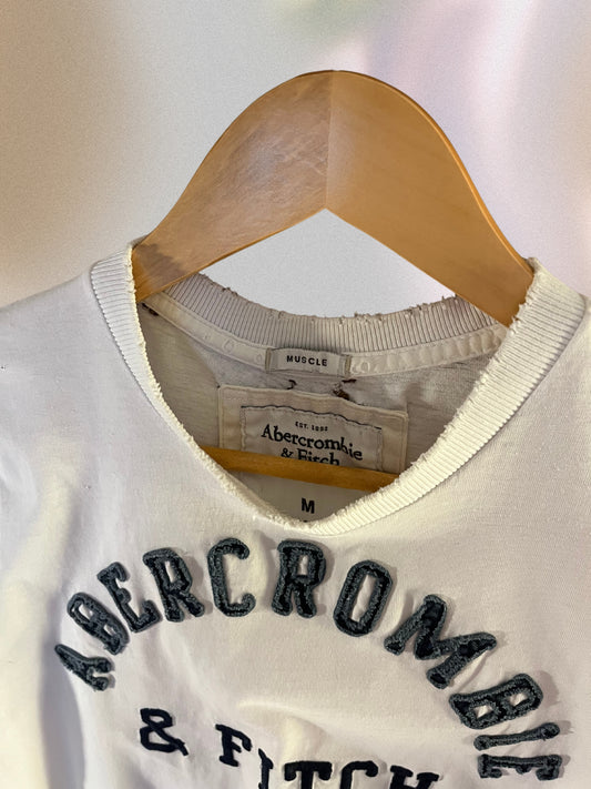 abercrombie white tee