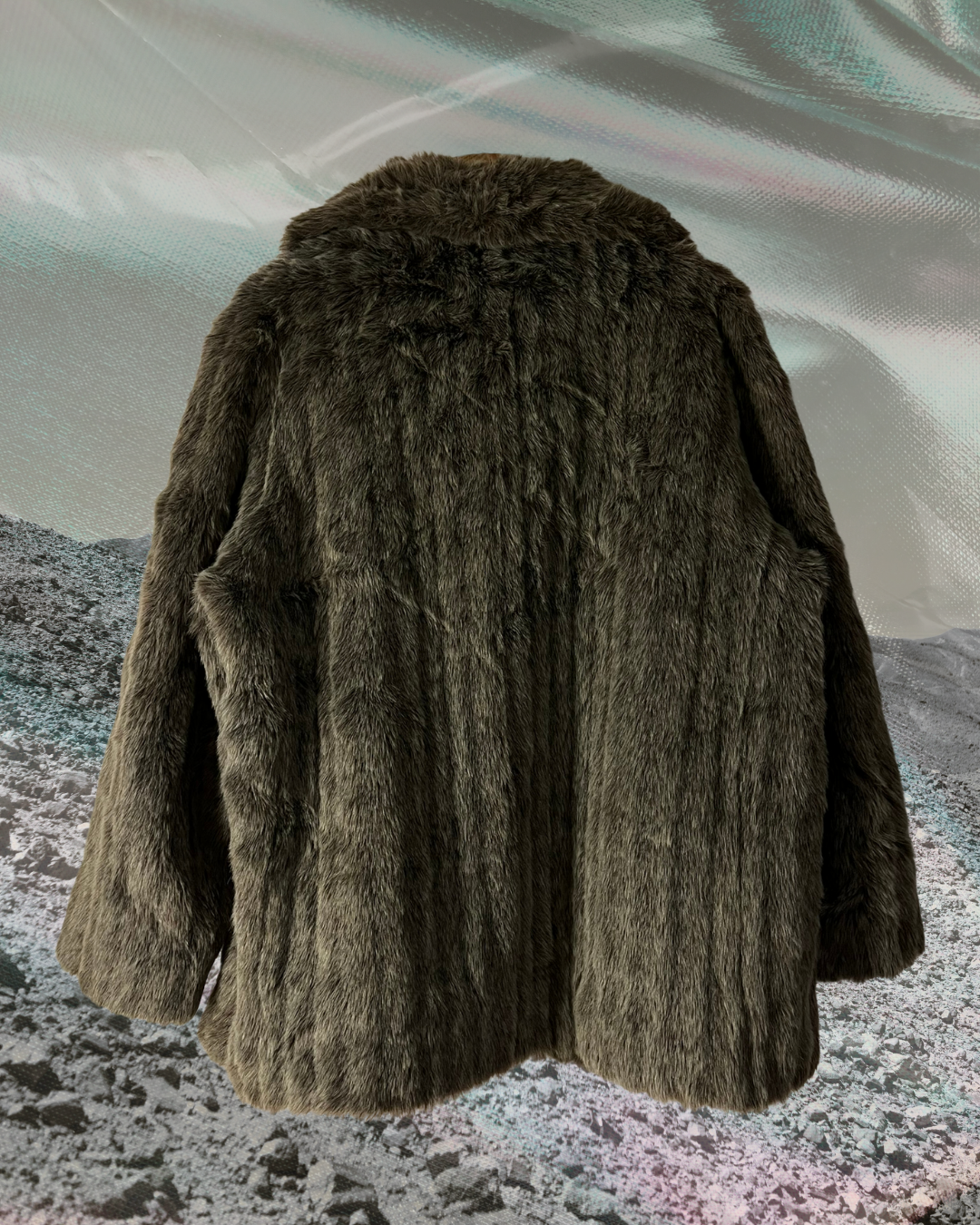 vintage peluş mont