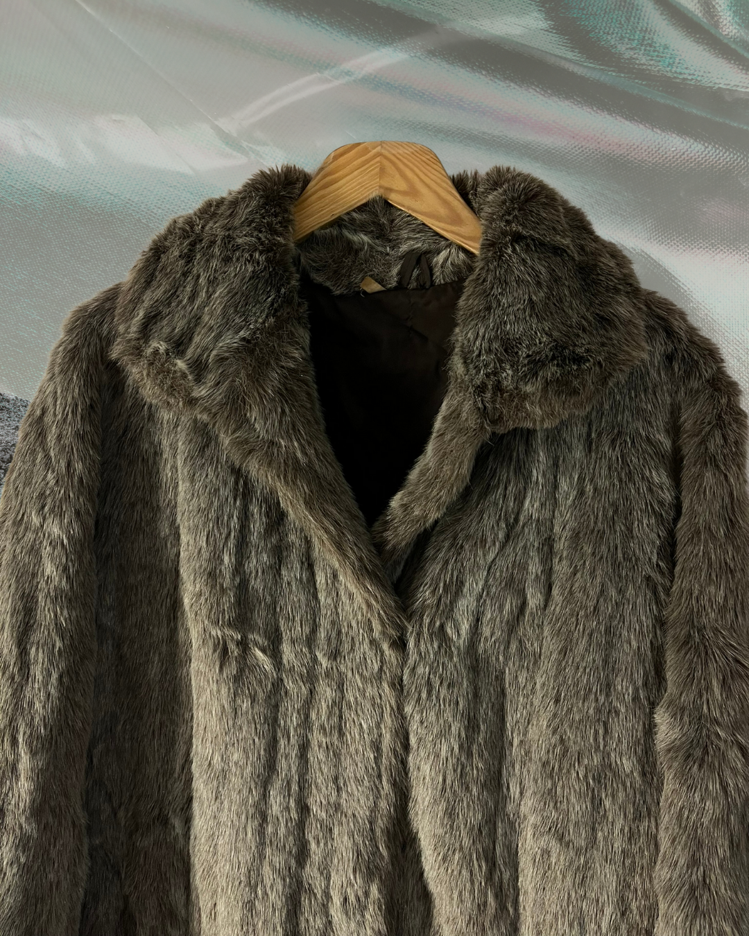 vintage peluş mont