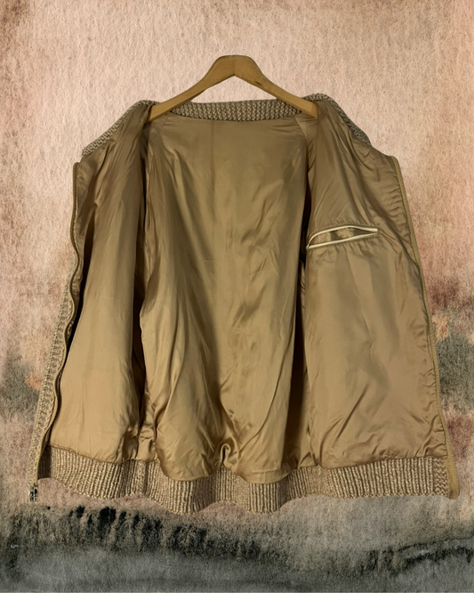 vintage ayıcıklı örgü hırka ceket