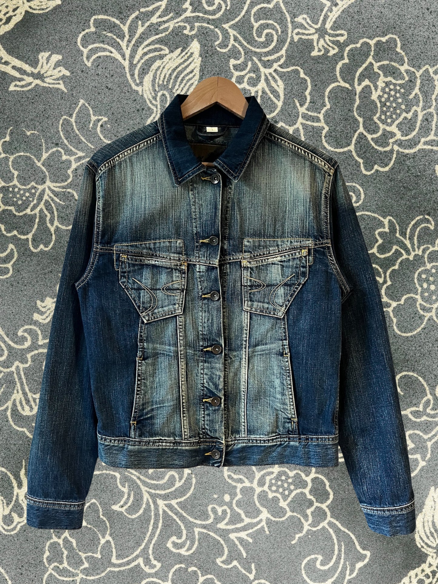 washed-out kot y2k trucker ceket