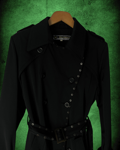 vintage matrix miss alabama siyah trençkot