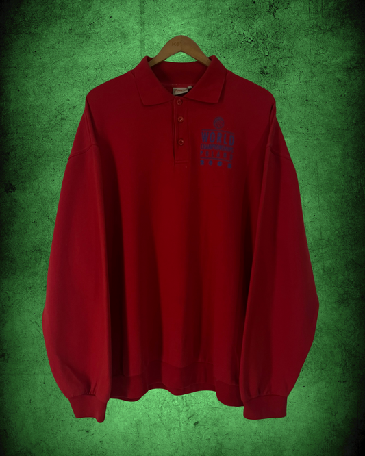 vintage hollanda polo yakalı sweatshirt