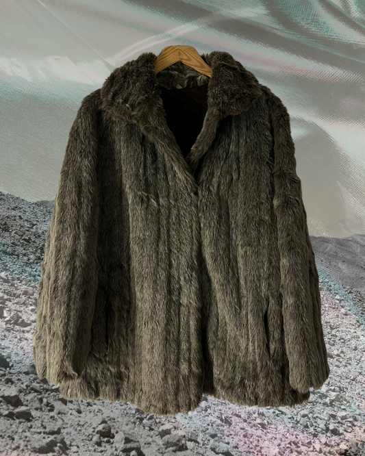 vintage peluş mont