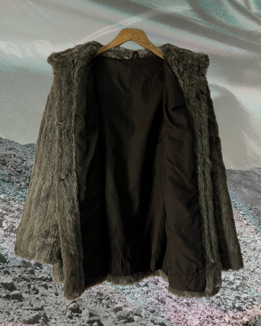 vintage peluş mont
