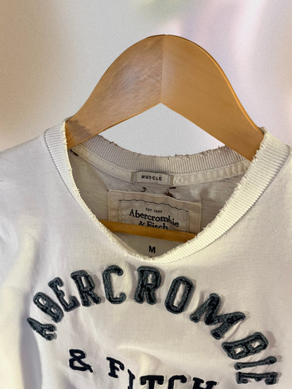 abercrombie white tee