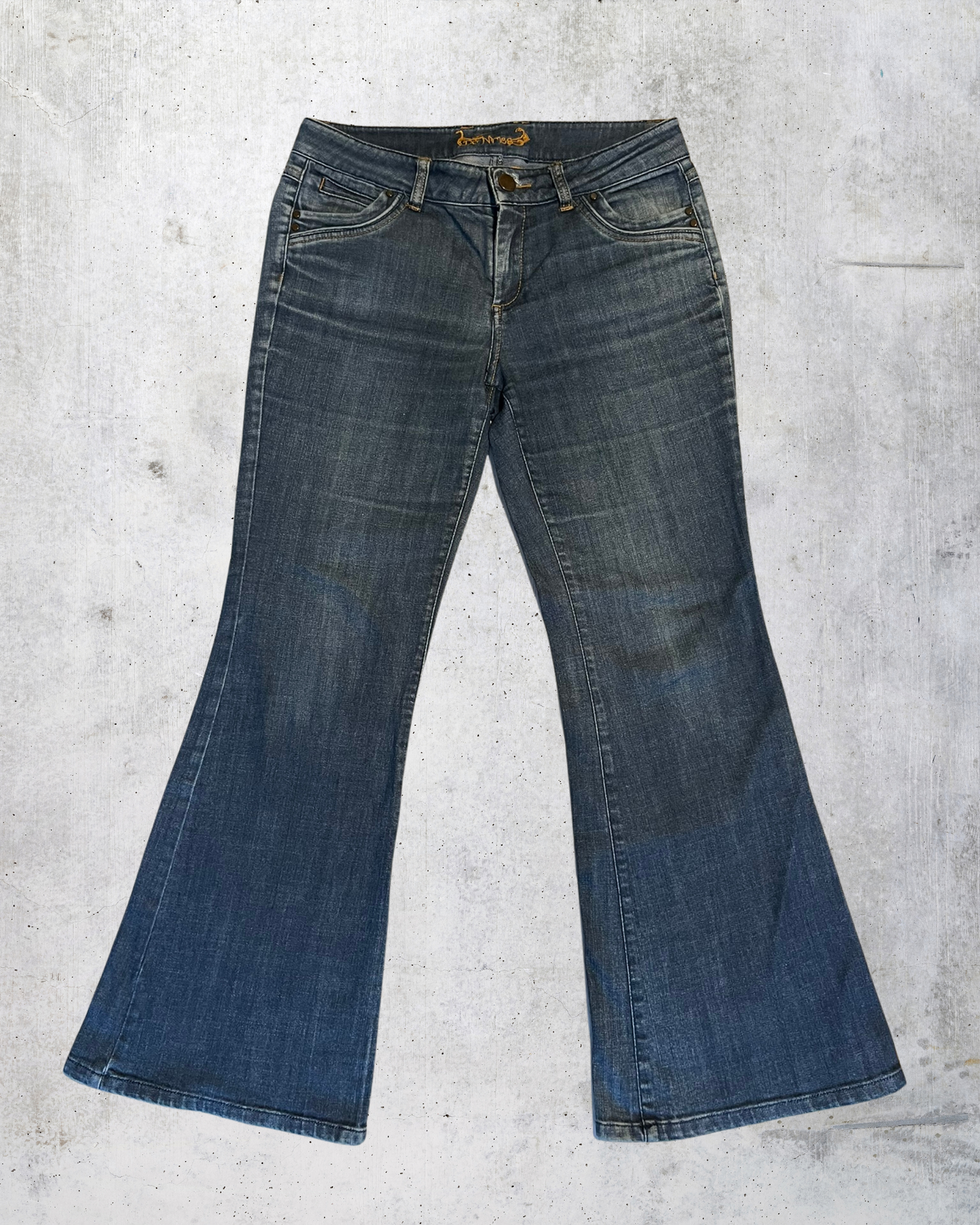 y2k ispanyol paça pantalon