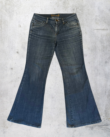 y2k ispanyol paça pantalon