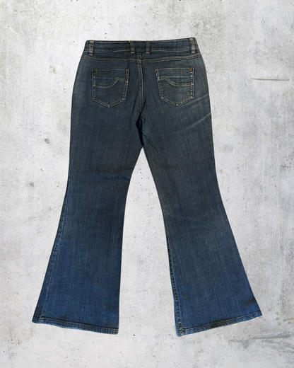 y2k ispanyol paça pantalon