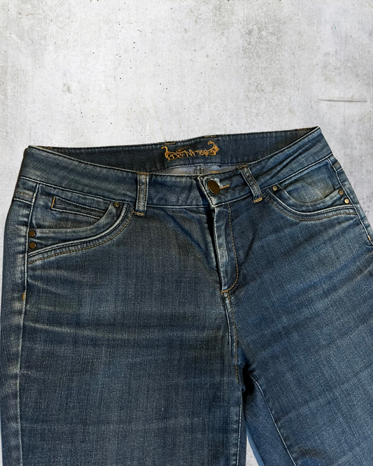 y2k ispanyol paça pantalon