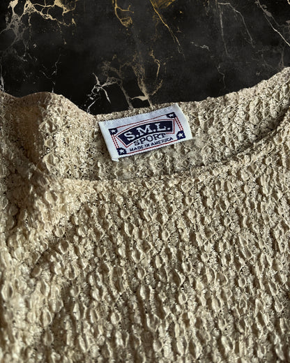 gold kırışık kumaş american tee