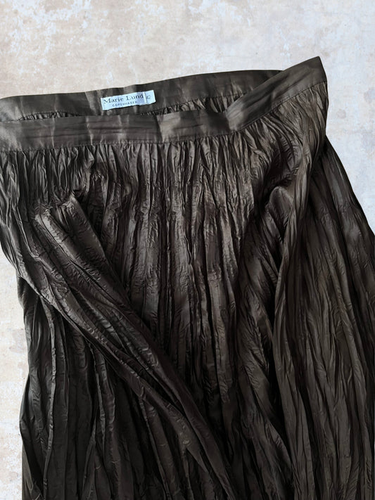 copenhagen kahverengi uzun kraşlı etek