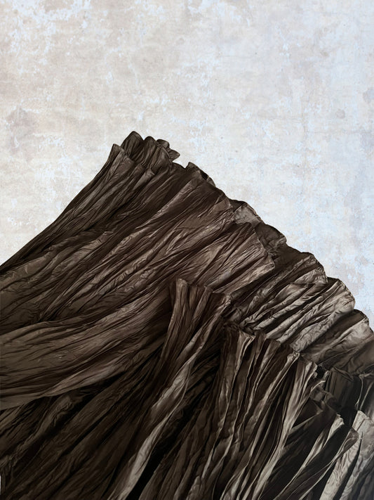 copenhagen kahverengi uzun kraşlı etek