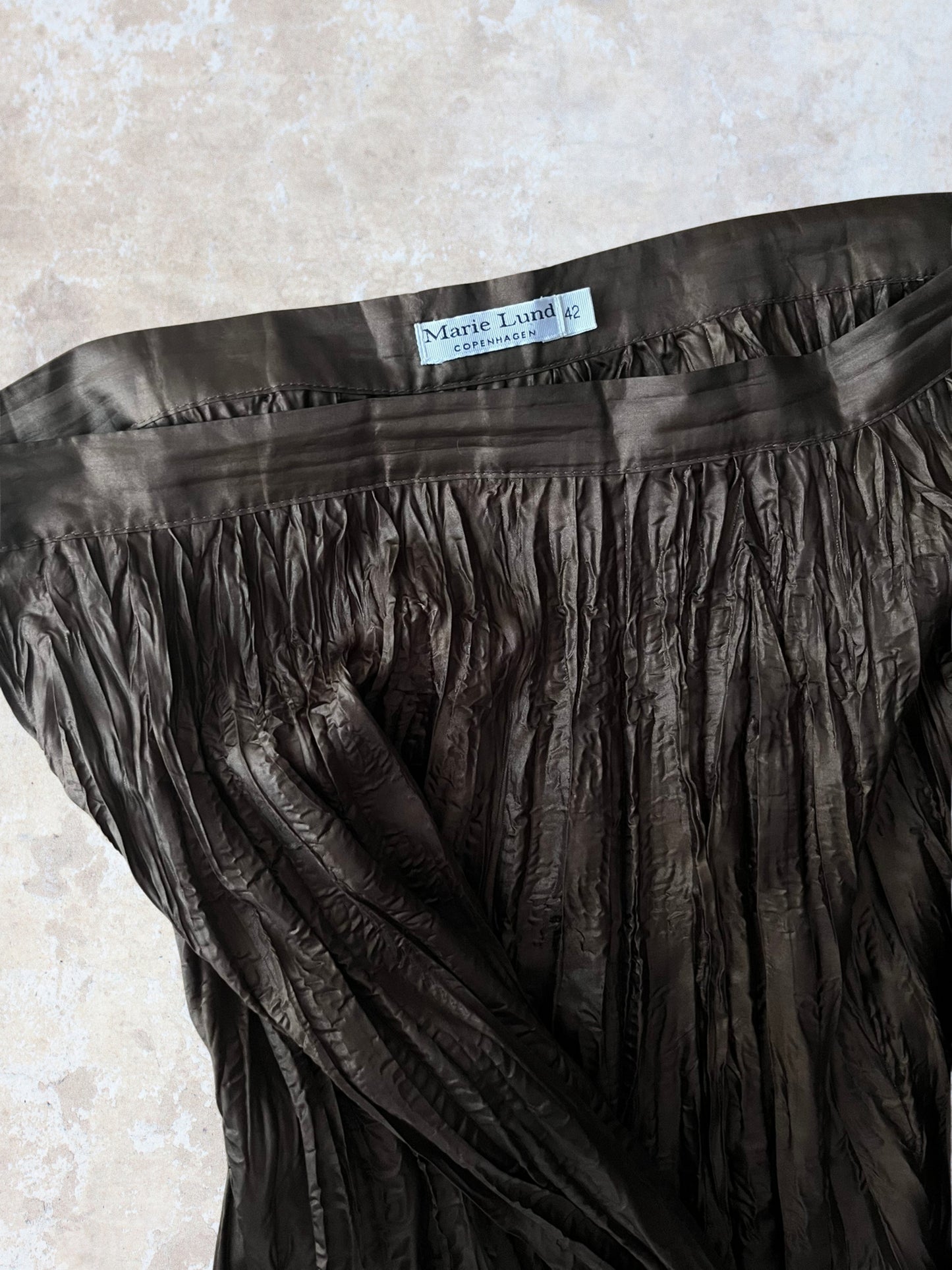 copenhagen kahverengi uzun kraşlı etek