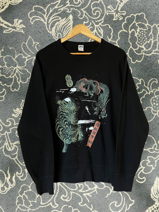 dragon siyah sweatshirt