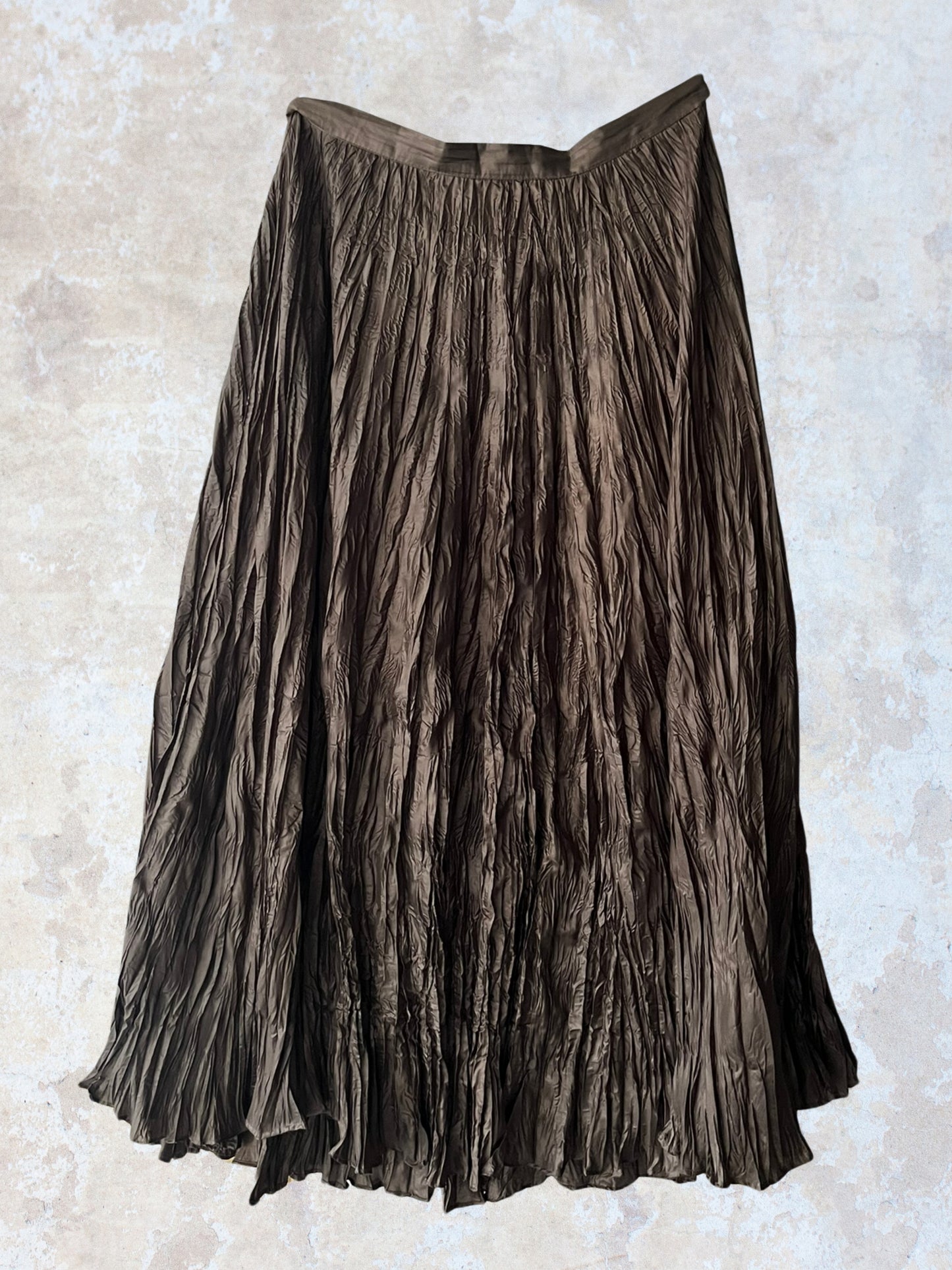 copenhagen kahverengi uzun kraşlı etek