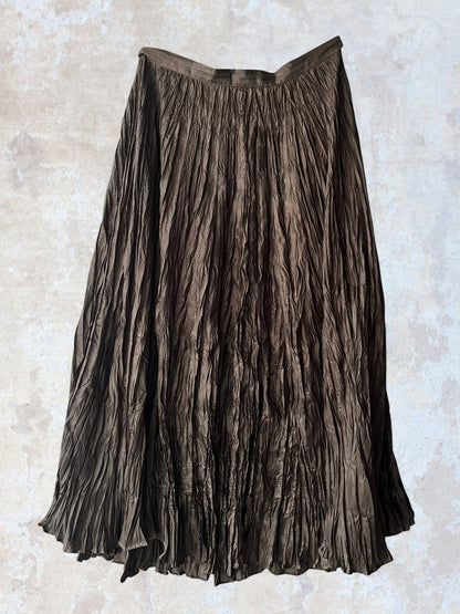 copenhagen kahverengi uzun kraşlı etek